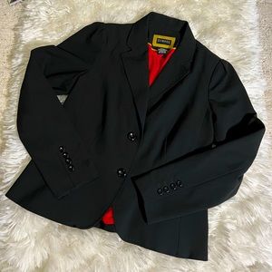 🔥Vintage Single-breasted black peplum (on the back) blazer